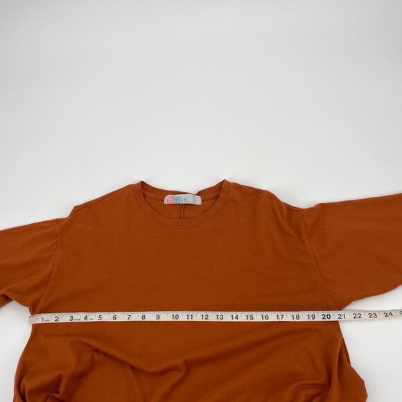 Free People Beach Kahana Orange Swing Tunic Mini Dress Womens XS Boho Oversize - Picture 6 of 8